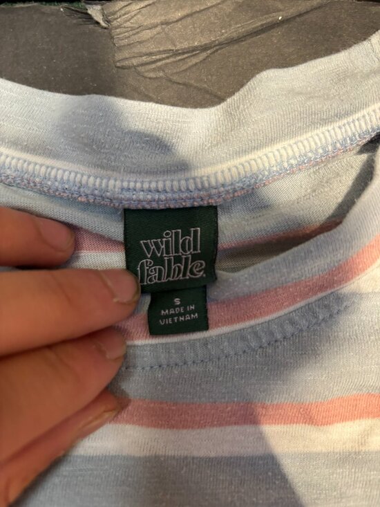 Wild Fable Women’s Pink & White Striped Sweater – Size S, Long Sleeve Knit - Picture 3 of 5